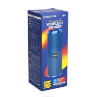 Bluetooth колонка Borofone BR1 BT5.0/1200mAh/3ч/10Вт/MicroSD/FM синяя