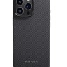 Накладка для i-Phone 16 Pro 6.3" Pitaka Military-Grade Protective Case черно-серый