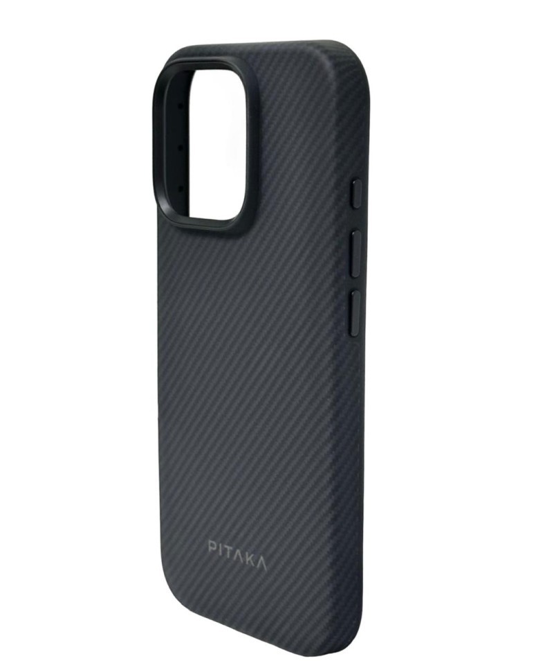 Накладка для i-Phone 16 Pro 6.3" Pitaka Military-Grade Protective Case черно-серый