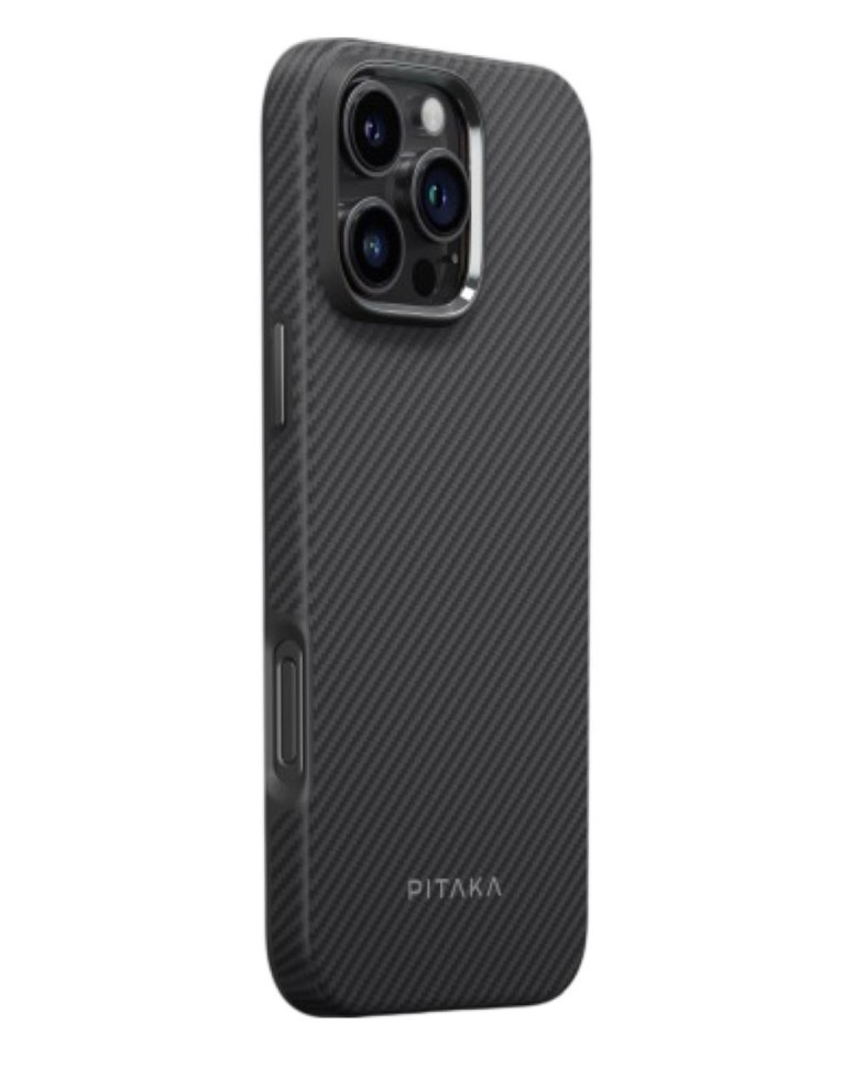 Накладка для i-Phone 16 Pro 6.3" Pitaka Military-Grade Protective Case черно-серый