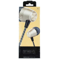 Наушники с микрофоном Celebrat N3 1.2м золотые