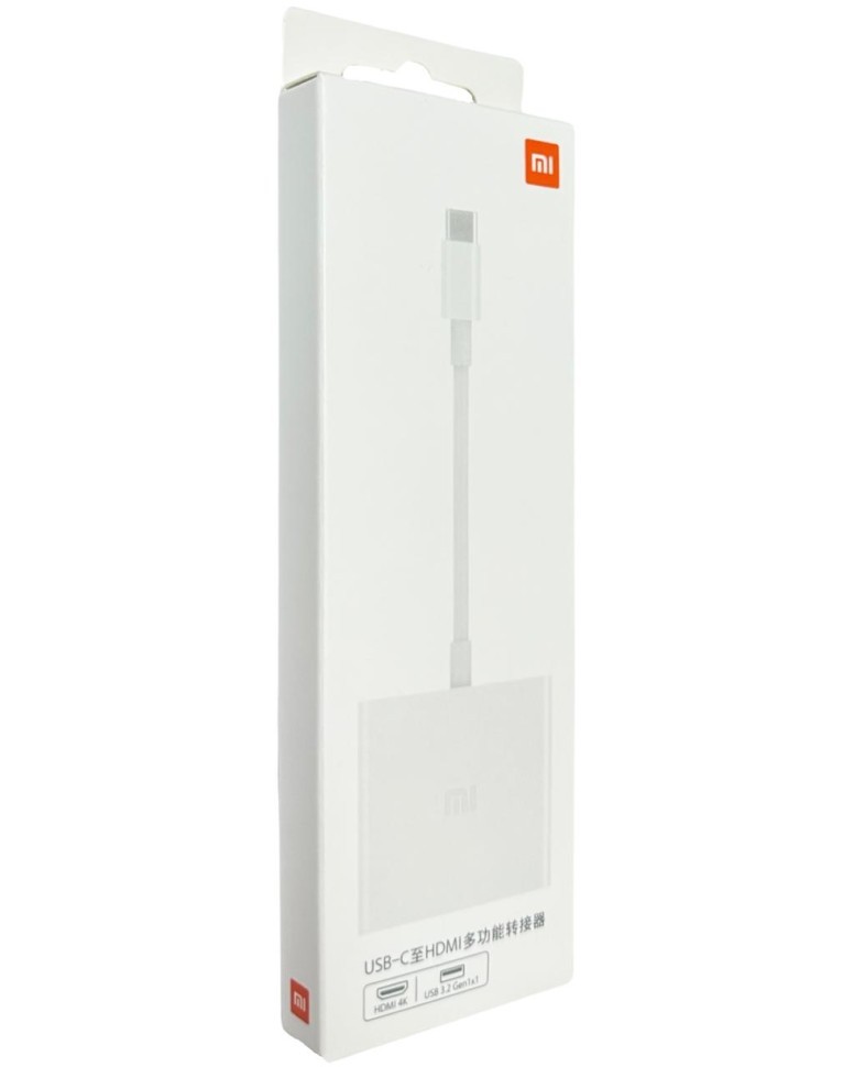 Адаптер Xiaomi Type-C на USB/HDMI XMZJQCH2TM белый