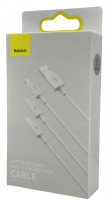 Кабель-зарядка Baseus Superior 3в1 i-Phone/Type-C/Micro 3.5A 0.5м P10320105221-01 белый