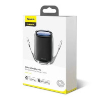 Держатель в автомобиль в воздуховод c беспроводной зарядкой Baseus (WXHW02-0S) серебристый