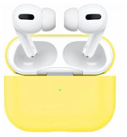 Силиконовый чехол для AirPods Pro желтый