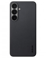 Накладка для Samsung Galaxy S25+ Pitaka Ultra Slim Case черно-серая