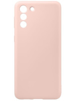 Накладка для Samsung Galaxy S21FE Silicone cover без логотипа пудро