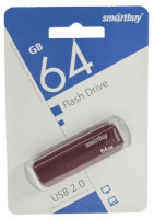 USB флеш накопитель Smartbuy 64GB Clue Burgundy (SB64GBCLU-BG)