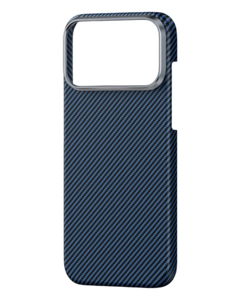 Накладка для i-Phone 17 Pro Max Keephone Kevlar Sweden MagSnap синий