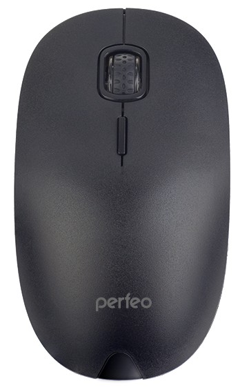 Perfeo мышь беспроводная, оптич. "SIMPLE", 4 кн, DPI 800-1200, USB, черная