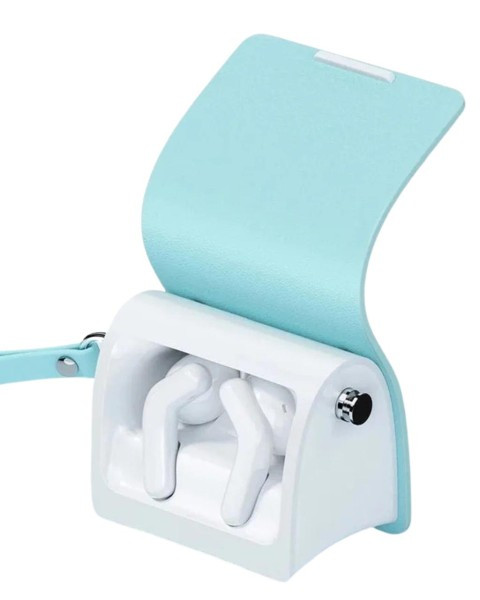 Беспроводные наушники TWS Haylou Lady Bag T87 38mAh/ANC/IPX4 голубые