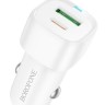 Автомобильное заряд. устр. Borofone BZ34B 1USB/1C 18W/20W белое