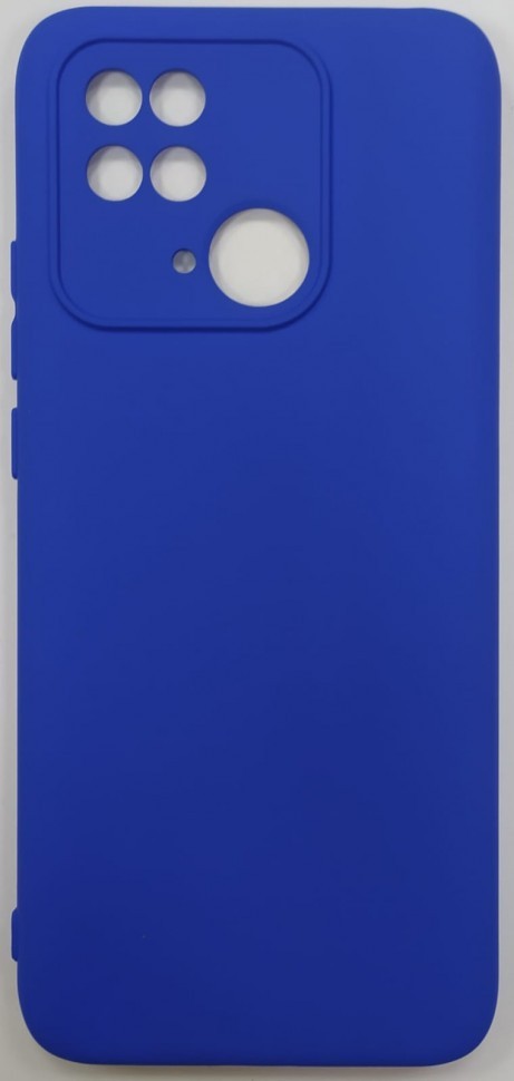 Накладка для Xiaomi Redmi 10C силикон матовый синий