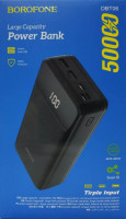 Powerbank Borofone DBT06 50000mAh 2USB/Type-C/Lightning с дисплеем черный
