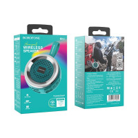 Bluetooth колонка Borofone BR2 BT5.0/500mAh/2ч/3Вт/TF зеленая