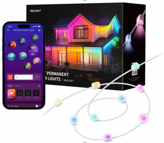 Умная гирлянда Yeelight Permanent Outdoor Lights 15м белая