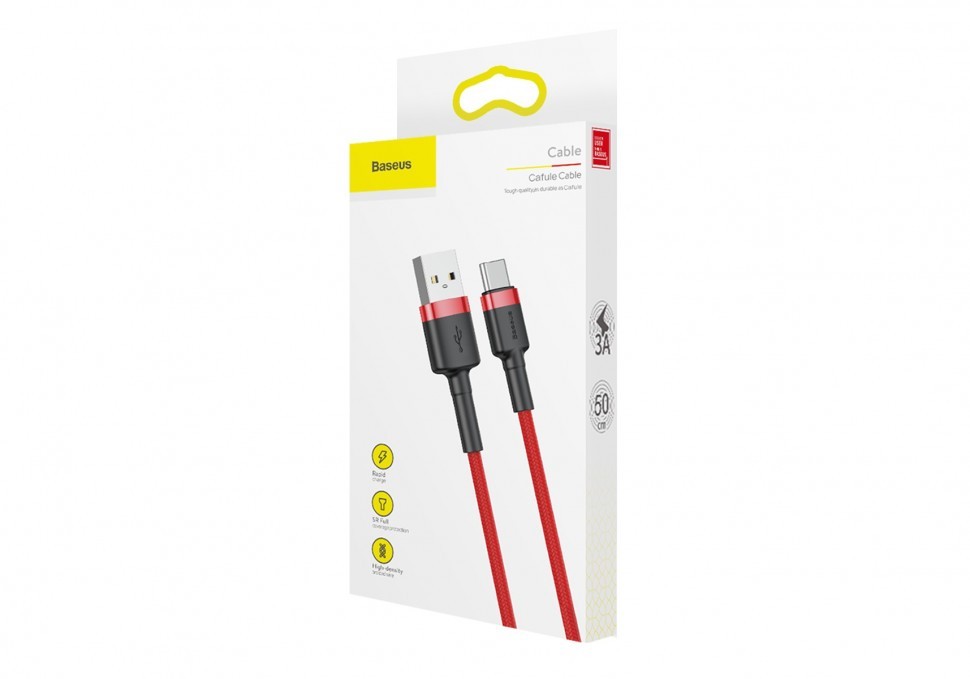 Usb Кабель-зарядка TYPE-C Baseus 0.5м CATKLF-A09 красный