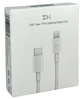 Usb Кабель-зарядка ZMI Type-C на Lightning 1м AL870C белый