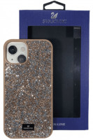 Накладка для i-Phone 13 6.1&quot; Swarovski розовое золото