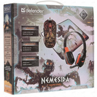 Набор мышь/коврик/гарнитура Defender MHP-128 Nemesida