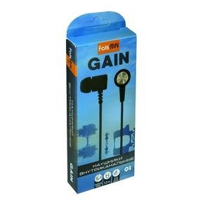 Стереонаушники Faison Q1 Gain с микрофоном черные