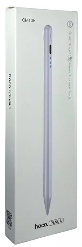 Стилус hoco GM108 Smooth series fast charging capacitive pen for iPAD белый