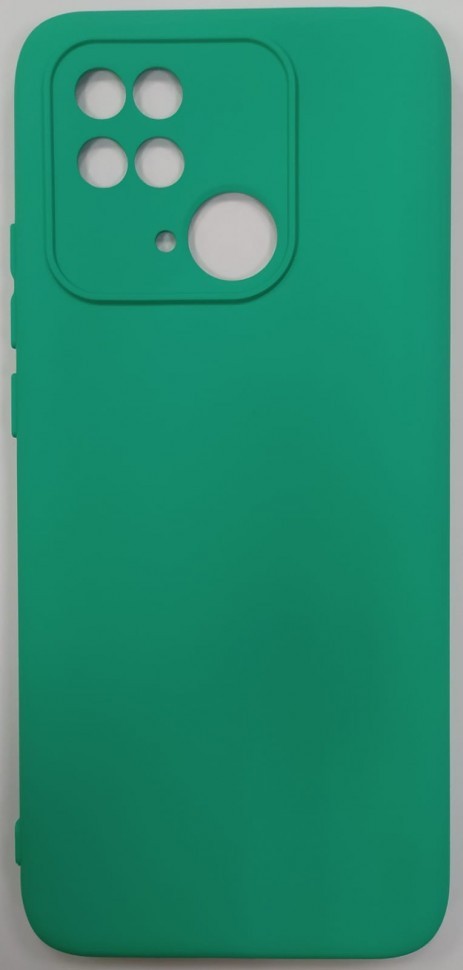 Накладка для Xiaomi Redmi 10C силикон матовый зелёный