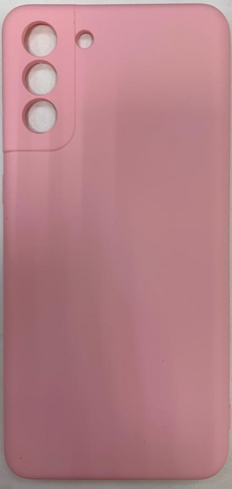 Накладка для Samsung Galaxy S21+ Silicone cover без логотипа светло-розовая