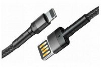 Usb Кабель-зарядка Lightning Baseus Cafule 2.4A 1м CALKLF-GG1 черный