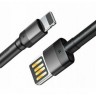 Usb Кабель-зарядка Lightning Baseus Cafule 2.4A 1м CALKLF-GG1 черный
