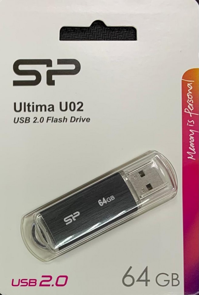 USB флеш накопитель Silicon Power 64GB Ultima U02 Black