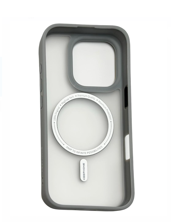 Накладка для i-Phone 16 Pro Keephone Mago Pro MagSnap серый