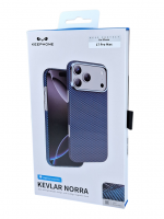 Накладка для i-Phone 17 Pro Max Keephone Kevlar Norra MagSnap (Indigo) синий