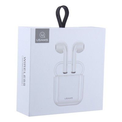 Беспроводные наушники TWS Usams LC Series с докстанцией (BHULC01) белые