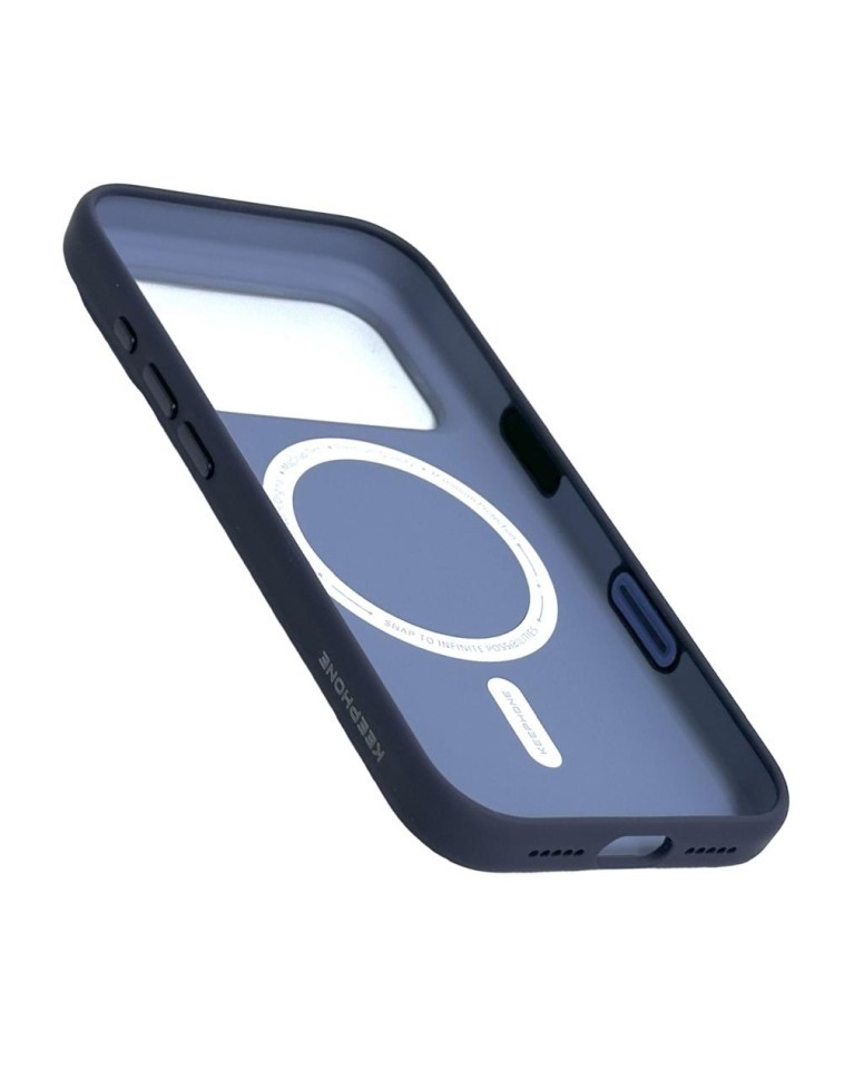 Накладка для i-Phone 17 Pro Max Keephone Sumee Non-Yellowing MagSnap синяя