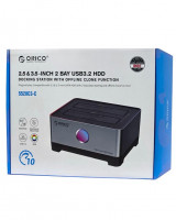 Док-станция для 2 HDD Orico 5528C3-C-GY 10Gbps USB-C/USB3.1 черная