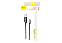 Usb Кабель-зарядка Lightning Baseus C-shaped Light 2.4A 1м CALCD-01 черный