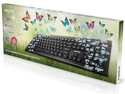 Клавиатура проводная Smartbuy 223 Butterflis USB/104+12 клавиш/Индикация клавиш/1.5м (SBK-223U-B-FC)