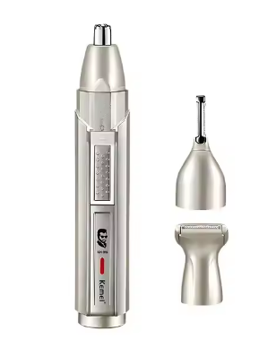 Электрический триммер для носа Kemei KM-315 серебристый