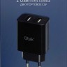 Сетевое зар. устр. Ubik UHS22 2USB 2A черное