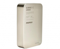 Powerbank магнитный с MagSafe Momax Q. Mag X2 20000mAh/индикатор заряда IP133CNE титан