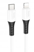 Usb Кабель-зарядка Type-C на Lightning Hoco X82 20W 1м силиконовый белый