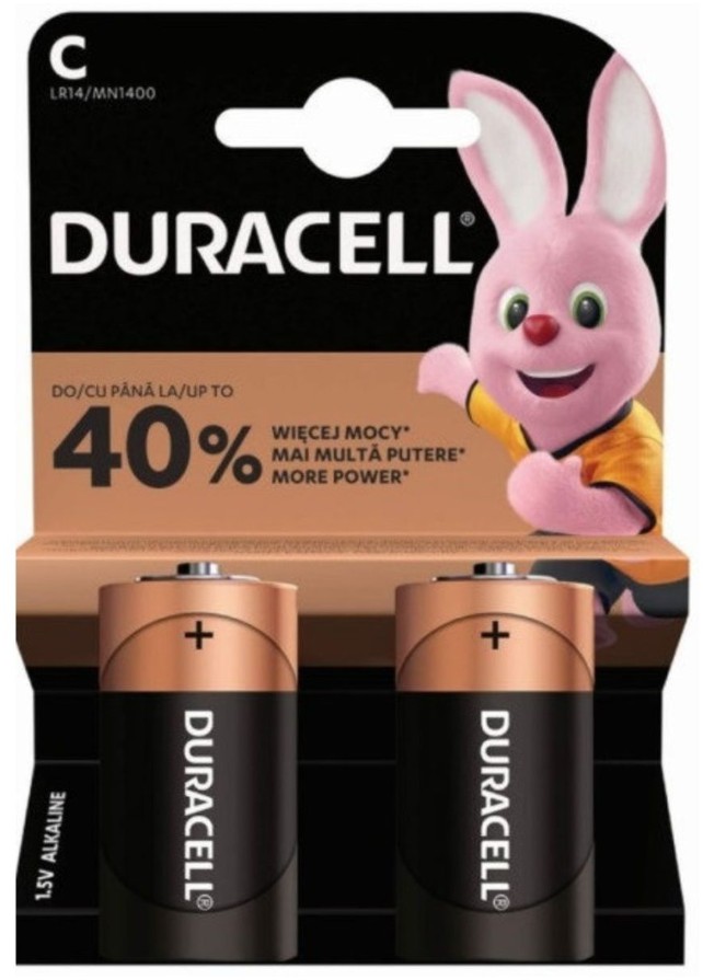 Батарейка алкалиновая Duracell Basic LR14 C/BL2 1.5V