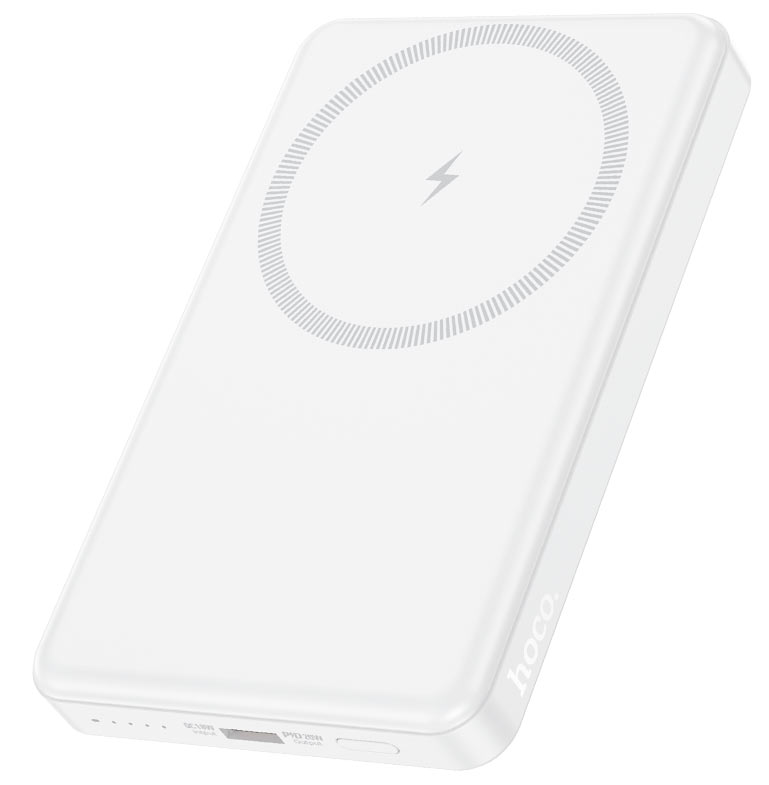 Powerbank с беспроводной зарядкой Hoco J125 5000mAh 1C 18W/20W белый