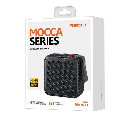 Bluetooth колонка Recci Mocca RSK-W33 черная