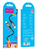 Usb Кабель-зарядка Type-C на Lightning Hoco X86 20W 1м силиконовый черный