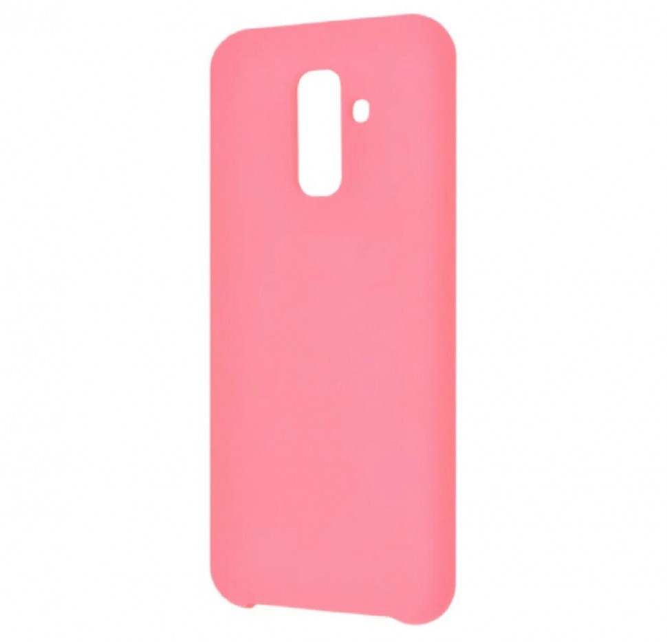 Накладка для Samsung Galaxy A6 Plus (2018) Silicone cover малиновая