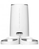 Умная кормушка для животных Xiaomi Rojeco 4L Automatic Pet Feeder WIFI Version Double Bowl (белая)