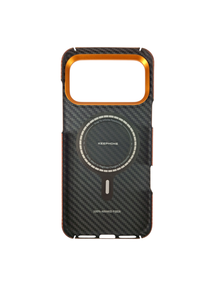 Накладка для i-Phone 17 Pro Max Keephone Kevlar Norra MagSnap (Solar) оранжевый