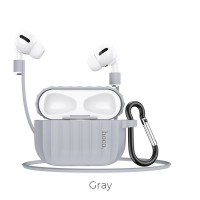 Силиконовый чехол для AirPods Pro Hoco WB20 серый
